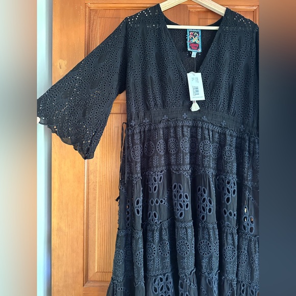 Johnny Was Bluebelle Dress in Black, size XS can fit S, NWT (but no slip) - Picture 10 of 14